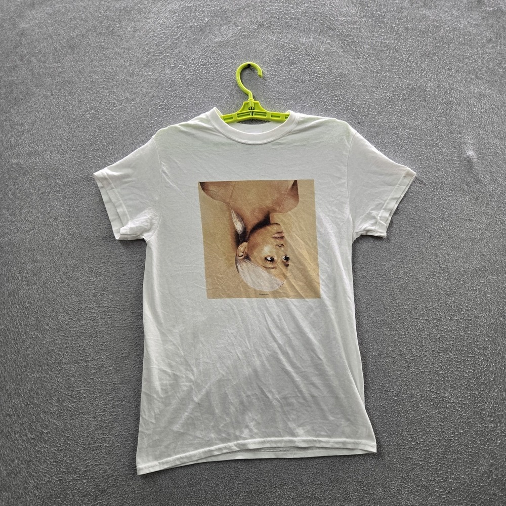 Ariana Grande Women Shirt S White Graphic Sweetener Crew‎ Neck Pullover